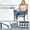 Set of 2 Patio Chairs with Quick Drying Breathable Fabric for All Outdoor Areas